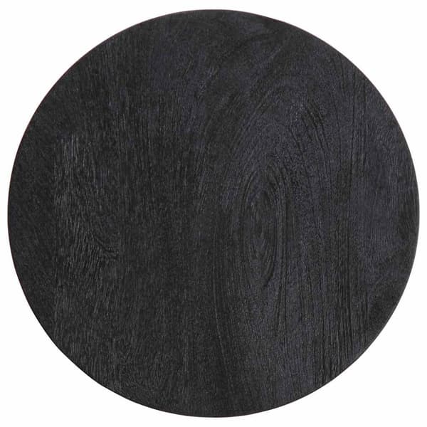 vidaXL Sidebord svart Ø33x50 cm heltre mango