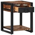 Miniatyrbilde 3 av 11: vidaXL Sidebord flerfarget 40x40x50 cm gjenvunnet heltre