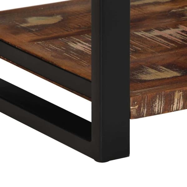 vidaXL Sidebord flerfarget 40x40x50 cm gjenvunnet heltre