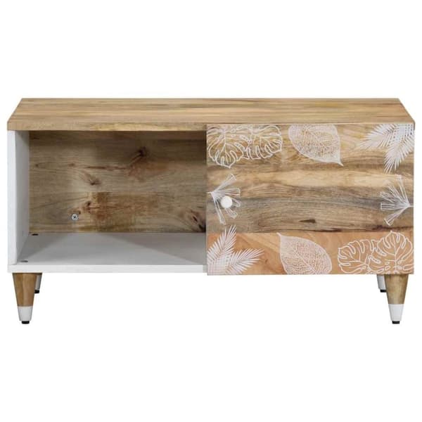 vidaXL Salongbord 80x50x40 cm heltre furu