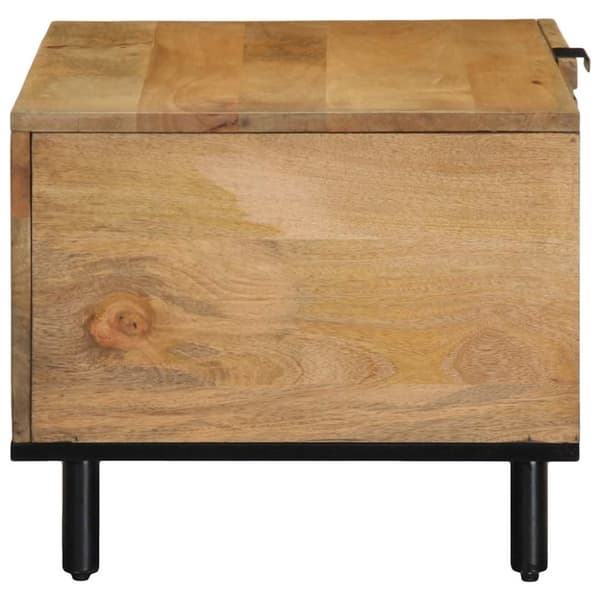 vidaXL Salongbord brun 80x50x40 cm heltre furu