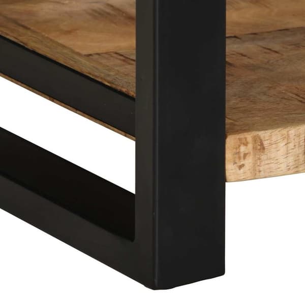 vidaXL Sidebord 40x40x50 cm grovt heltre mango