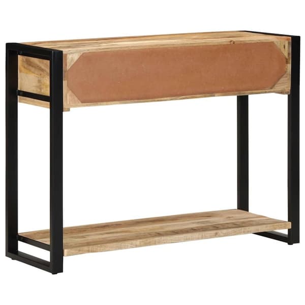 vidaXL Konsollbord 100x35x75 cm grovt heltre mangotre