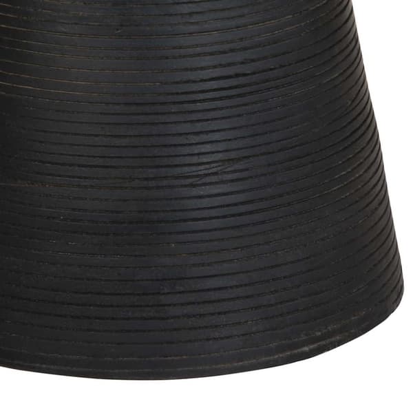 vidaXL Sidebord svart Ø37x45 cm heltre mango