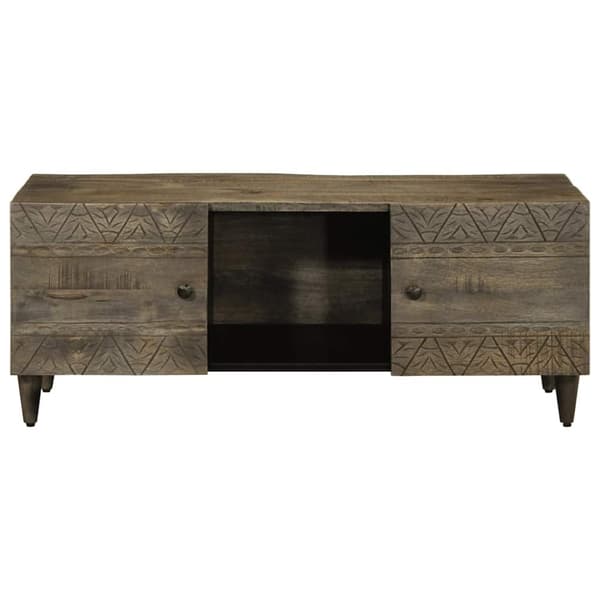 vidaXL Salongbord lysegrå 100x54x40 cm heltre mango