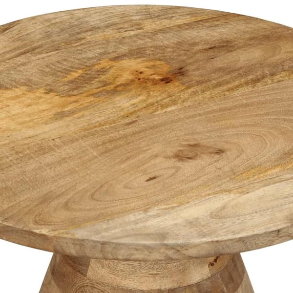 vidaXL Sidebord Ø50x40 cm heltre mango