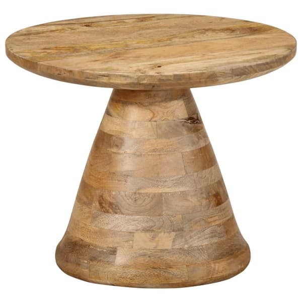 vidaXL Sidebord Ø50x40 cm heltre mango