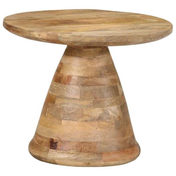 vidaXL Sidebord Ø50x40 cm heltre mango