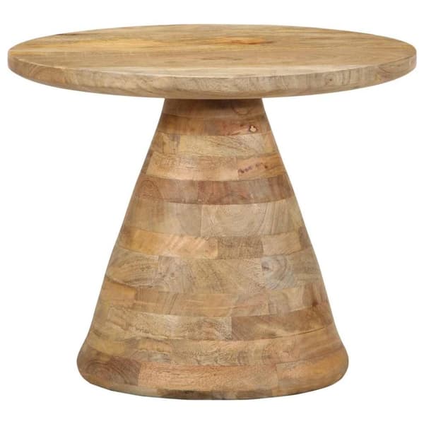 vidaXL Sidebord Ø50x40 cm heltre mango