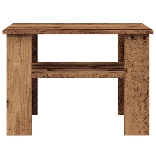 vidaXL Salongbord gammelt tre 60x60x42 cm konstruert tre