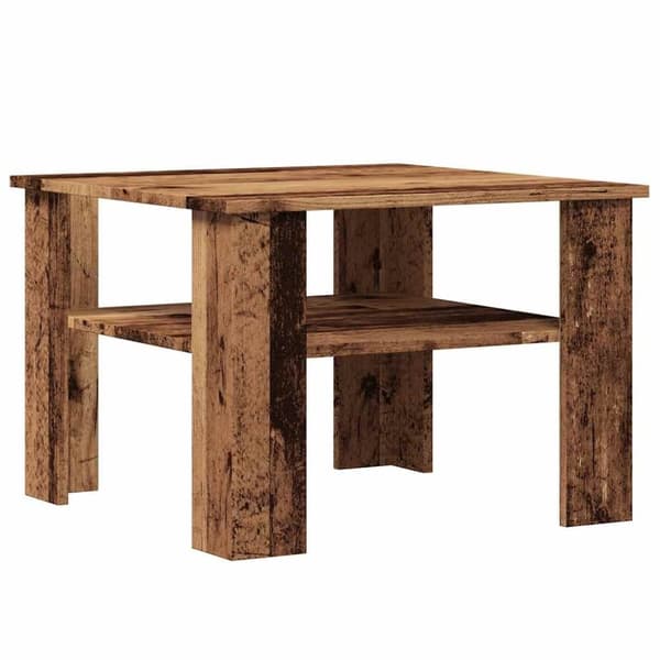 vidaXL Salongbord gammelt tre 60x60x42 cm konstruert tre