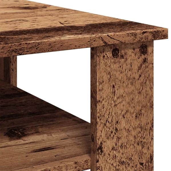 vidaXL Salongbord gammelt tre 60x60x42 cm konstruert tre