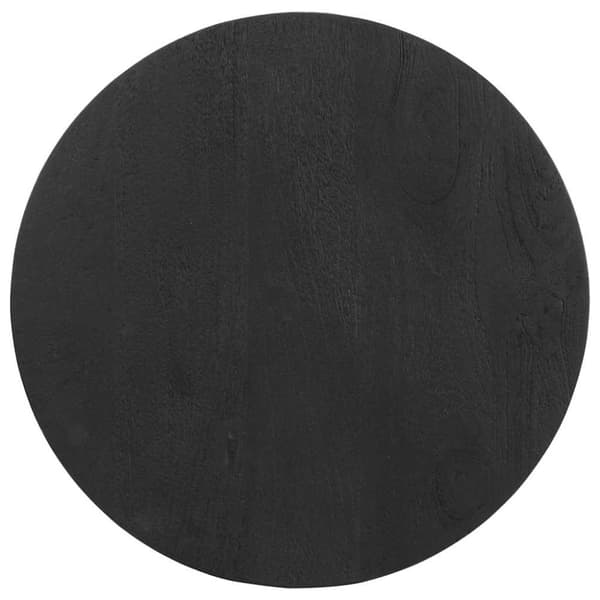 vidaXL Sidebord svart Ø50x40 cm heltre mango