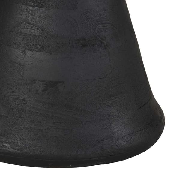 vidaXL Sidebord svart Ø50x40 cm heltre mango