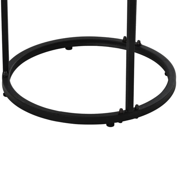 Rootz 2-delt sofaborde - runde borde - stabelbare borde - pladsbesparende design - 70,5 cm x 50 cm & 45,5 cm x 44 cm