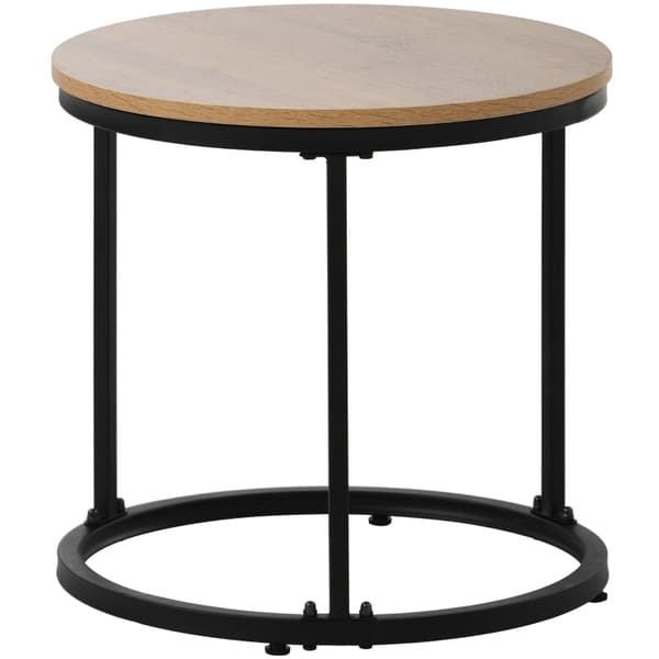 Rootz 2-delt sofaborde - runde borde - stabelbare borde - pladsbesparende design - 70,5 cm x 50 cm & 45,5 cm x 44 cm