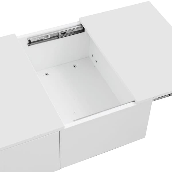 Rootz Soffbord - Vardagsrumsbord - Modernt mittpunkt - Dold förvaring - 100L x 50W x 31H cm