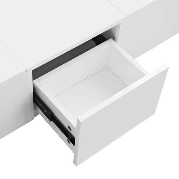 Rootz Soffbord - Vardagsrumsbord - Modernt mittpunkt - Dold förvaring - 100L x 50W x 31H cm