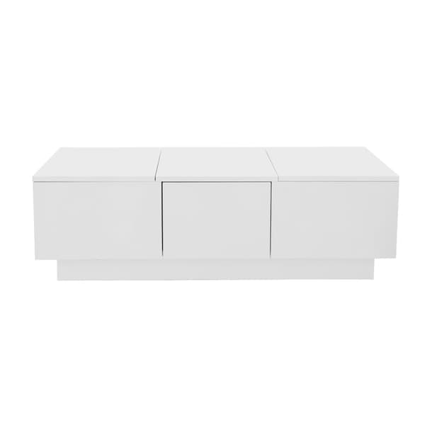 Rootz Sofabord - Stuebord - Moderne midtpunkt - Skjult opbevaring - 100L x 50W x 31H cm