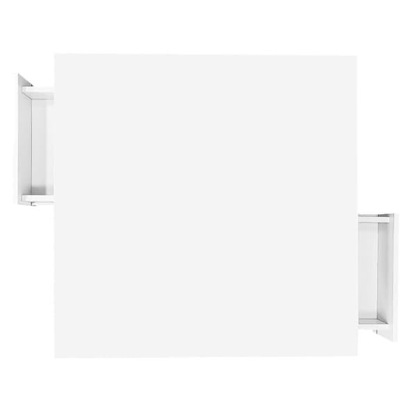 Rootz Soffbord - Högglans - Lyxiga guldaccenter - Gott om förvaring - 70L x 70W x 35,5H cm
