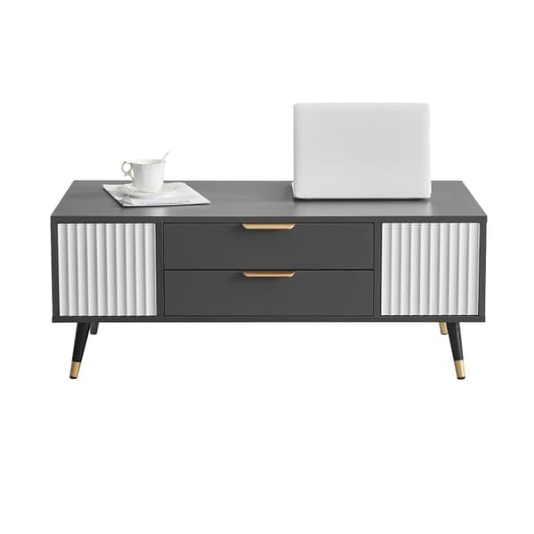 Rootz Modernt soffbord - Modernt bord - Snygga möbler - Gott om förvaring - 100L x 50W x 40H cm
