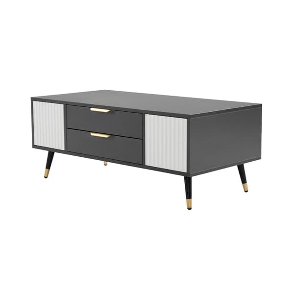 Rootz Modernt soffbord - Modernt bord - Snygga möbler - Gott om förvaring - 100L x 50W x 40H cm