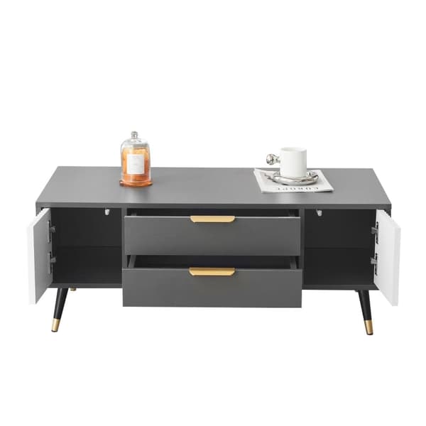 Rootz Modernt soffbord - Modernt bord - Snygga möbler - Gott om förvaring - 100L x 50W x 40H cm