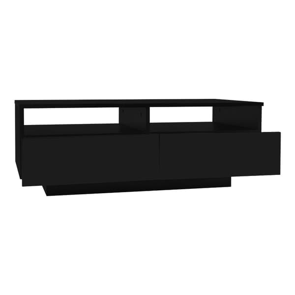 Rootz LED-kiiltävä sohvapöytä - Moderni keskipöytä - Olohuoneen pöytä - Bluetooth-ohjaus - 95cm x 50cm x 35cm