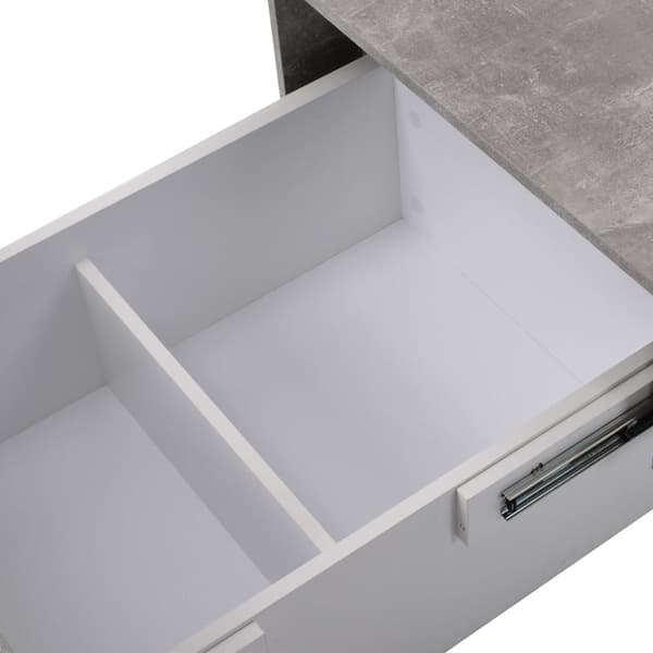 Rootz Universal Sofabord - Stuebord - Højglans finish - Praktisk opbevaring - 102L x 60W x 40H cm