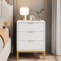 Miniatyrbillede 4 af 9: Rootz Elegant sengebord - Natbord - Skuffekiste - Rigelig opbevaring - 50 cm Længde x 40 cm Dybde x 65,5 cm Højde