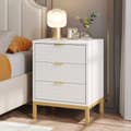 Miniatyrbillede 8 af 9: Rootz Elegant sengebord - Natbord - Skuffekiste - Rigelig opbevaring - 50 cm Længde x 40 cm Dybde x 65,5 cm Højde