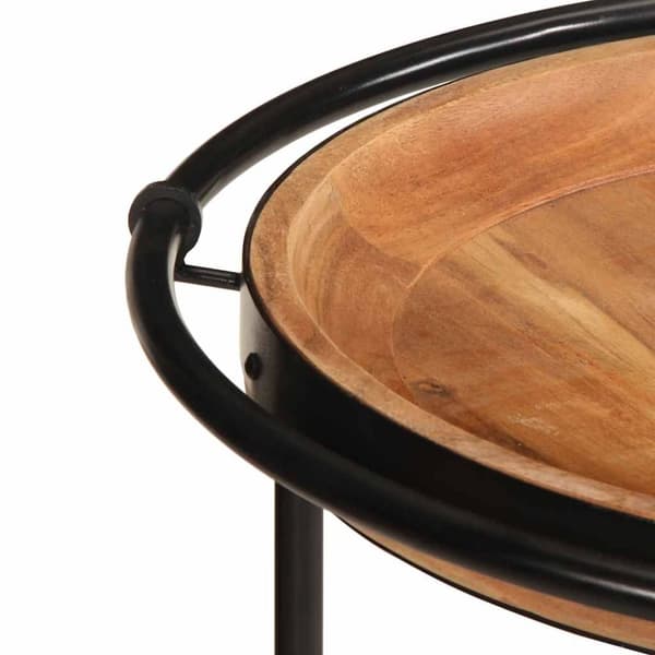 vidaXL Sidebord Ø55x60 cm heltre akasie