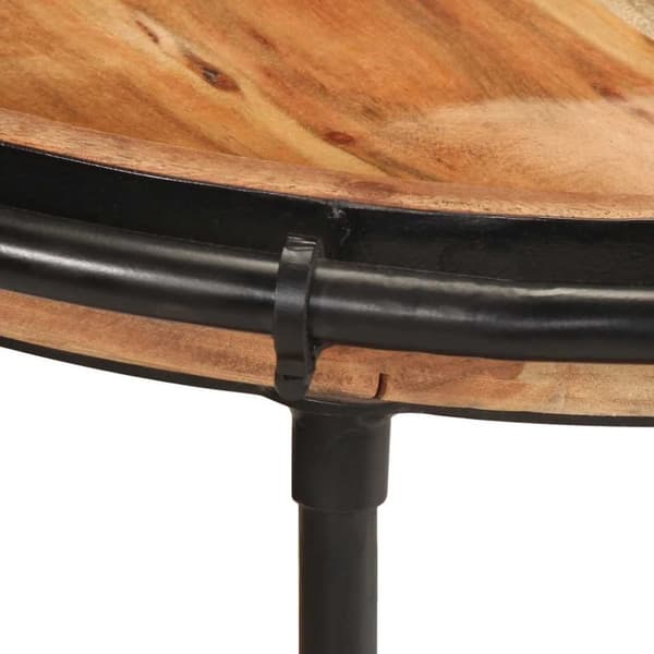 vidaXL Sidebord Ø55x60 cm heltre akasie