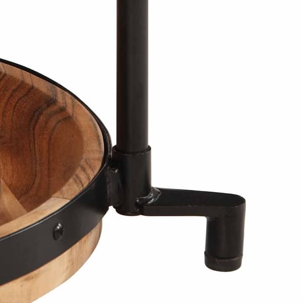 vidaXL Sidebord Ø55x60 cm heltre akasie
