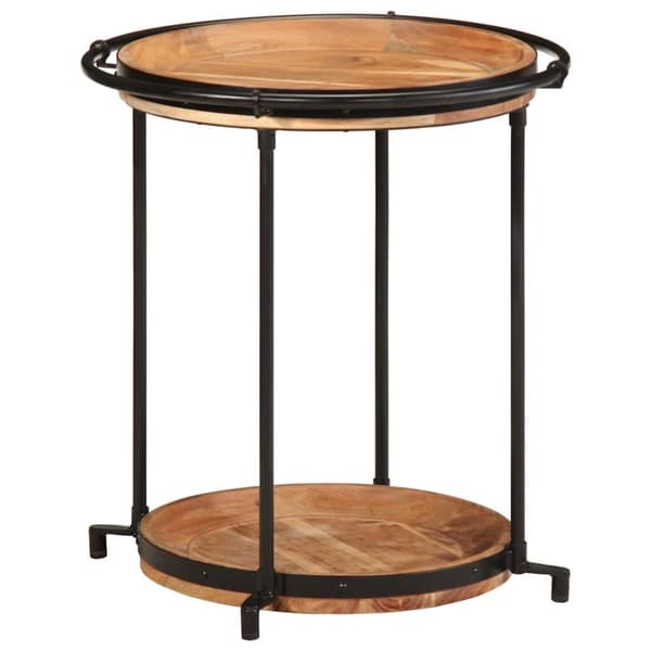 vidaXL Sidebord Ø55x60 cm heltre akasie