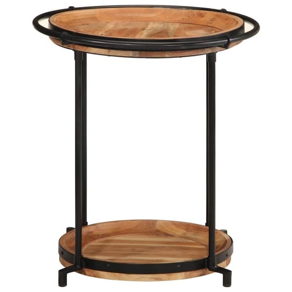 vidaXL Sidebord Ø55x60 cm heltre akasie