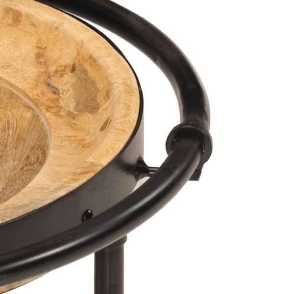 vidaXL Sidobordsset 2 delar massivt trä mango