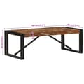 Miniatyrbillede 9 af 11: vidaXL sofabord 100x50x35 cm massivt genbrugstræ flerfarvet