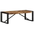Miniatyrbillede 10 af 11: vidaXL sofabord 100x50x35 cm massivt genbrugstræ flerfarvet