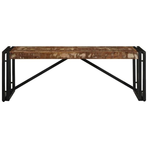 vidaXL sofabord 100x50x35 cm massivt genbrugstræ flerfarvet
