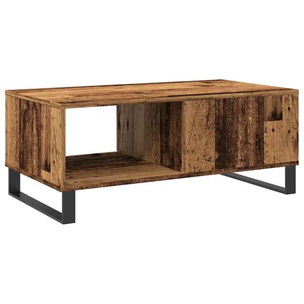 vidaXL sofabord 90x50x36,5 cm konstrueret træ gammeldags træ