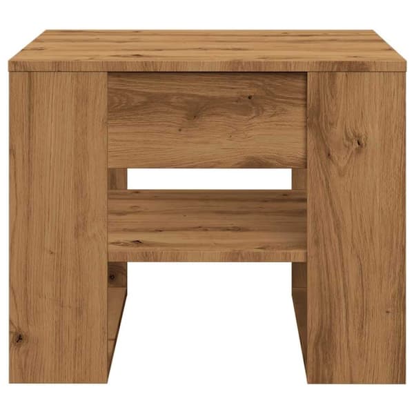 vidaXL Salongbord artisan eik 55,5x55x45 cm konstruert tre