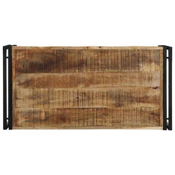 vidaXL Soffbord 100x50x35 cm massivt grovt mangoträ