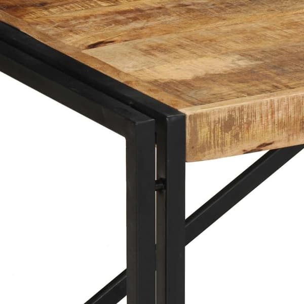 vidaXL Soffbord 100x50x35 cm massivt grovt mangoträ
