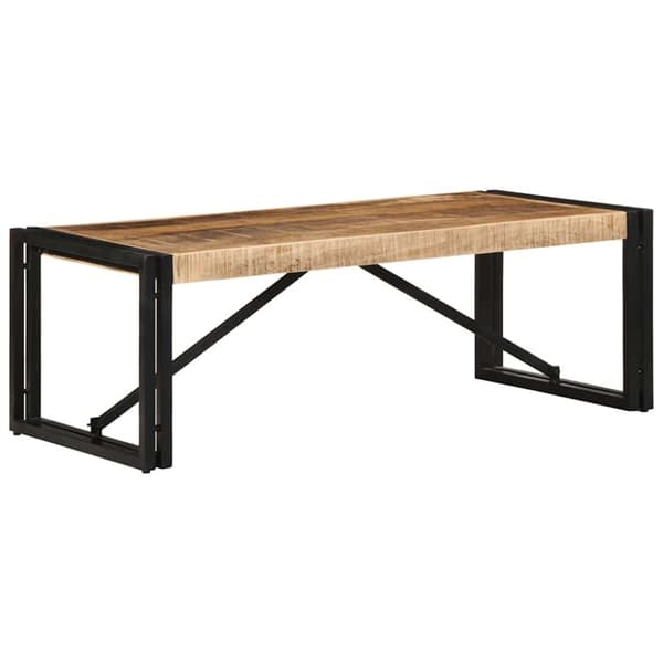 vidaXL Soffbord 100x50x35 cm massivt grovt mangoträ