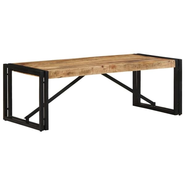 vidaXL Soffbord 100x50x35 cm massivt grovt mangoträ