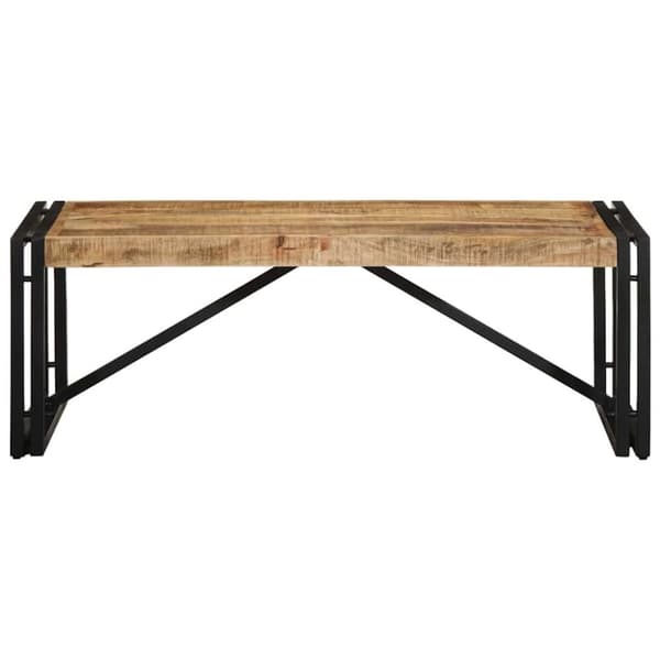 vidaXL Soffbord 100x50x35 cm massivt grovt mangoträ