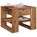 Miniatyrbillede 2 af 11: vidaXL sofabord 55,5x55x45 cm konstrueret træ antikt træ