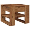 Miniatyrbillede 1 af 11: vidaXL sofabord 55,5x55x45 cm konstrueret træ antikt træ