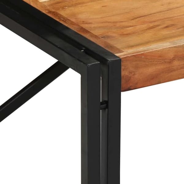 vidaXL sofabord 100x100x35 cm massivt akacietræ